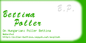 bettina poller business card